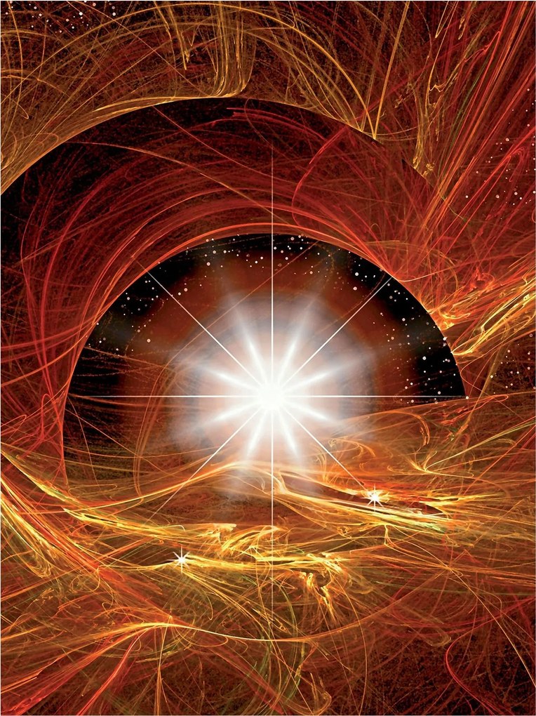 Fotótapéta flizelin Kozmikus energia Absztrakt Univerzum 206x275 +ragasztó