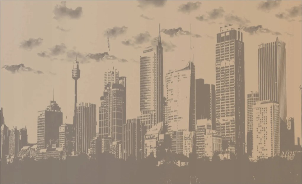 Fotótapéta Pasztell városi táj Finom motívum 350x250 +ragasztó