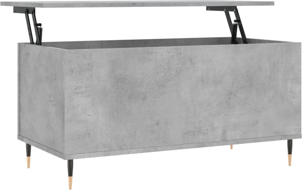 vidaXL betonszürke szerelt fa dohányzóasztal 90x44,5x45 cm