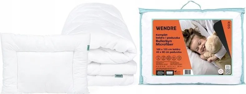 Gyerek paplan 100x135 párna 40x60 szett fehér mikroszálas