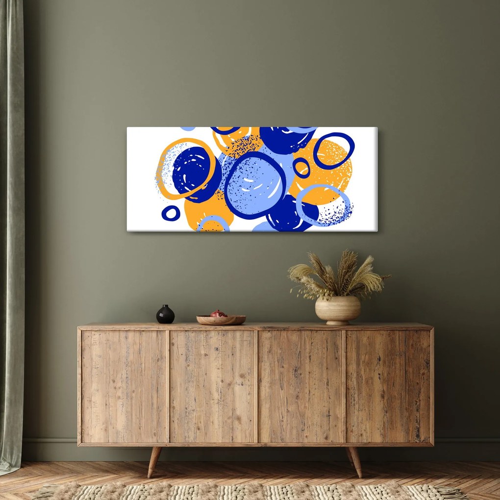 Kép - Világos motívum körökkel (120x50 cm)