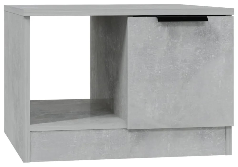 betonszürke szerelt fa dohányzóasztal 50 x 50 x 36 cm