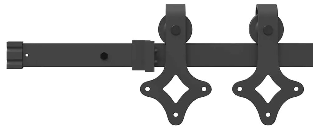 Csúszóajtó Egyéb Barna 83 x 202 cm Fa és fém