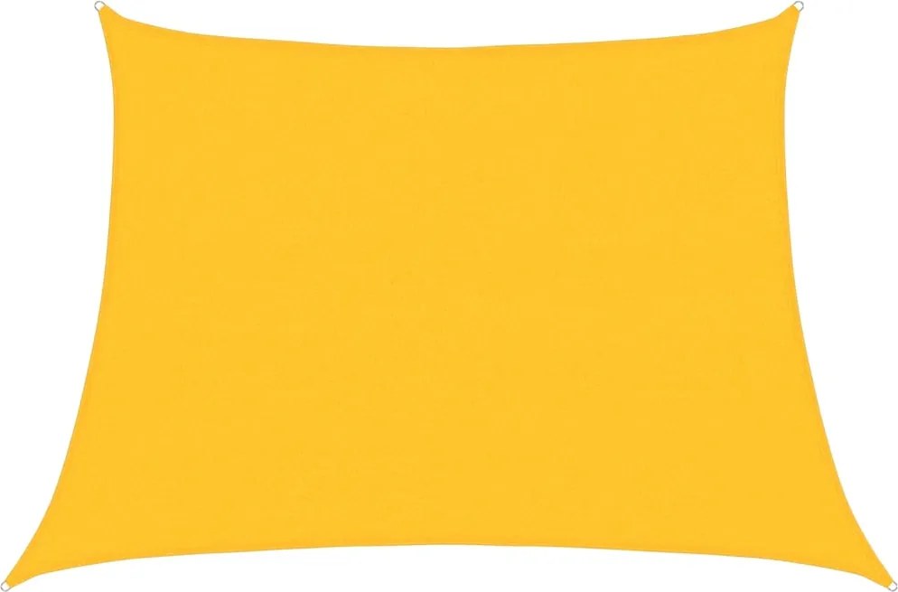 vidaXL sárga trapéz alakú HDPE napvitorla 160 g/m² 4/5 x 3 m