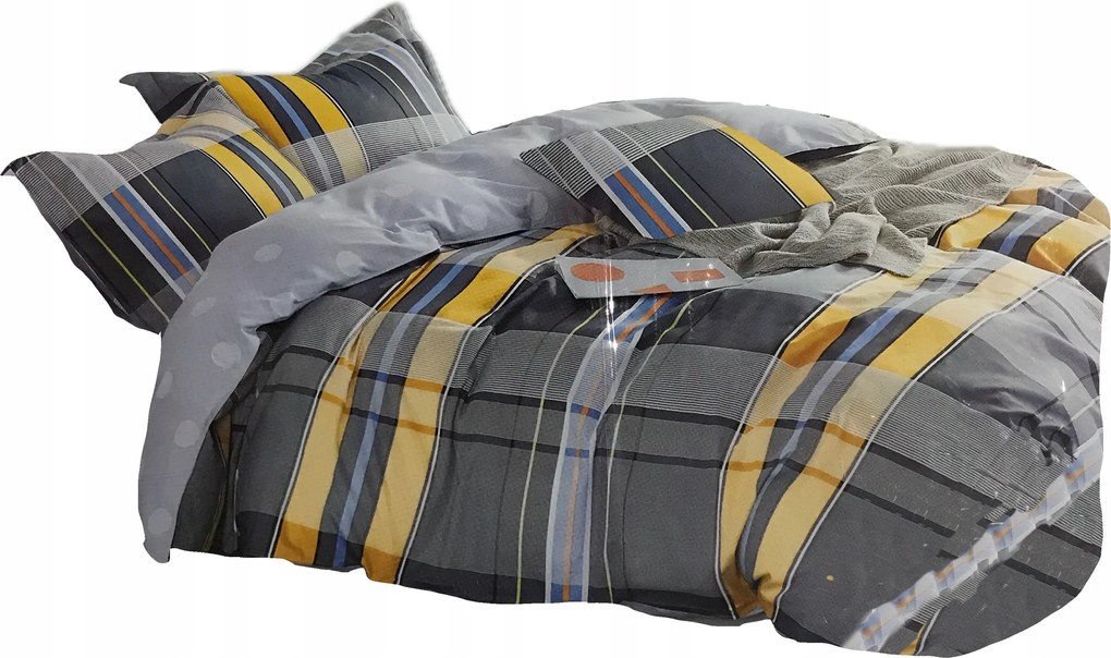 Ágyneműhuzat 160X200 Szatén Pamut 2 Párnahuzat 70X80 Kockás Ágyneműhuzat Garnitúra