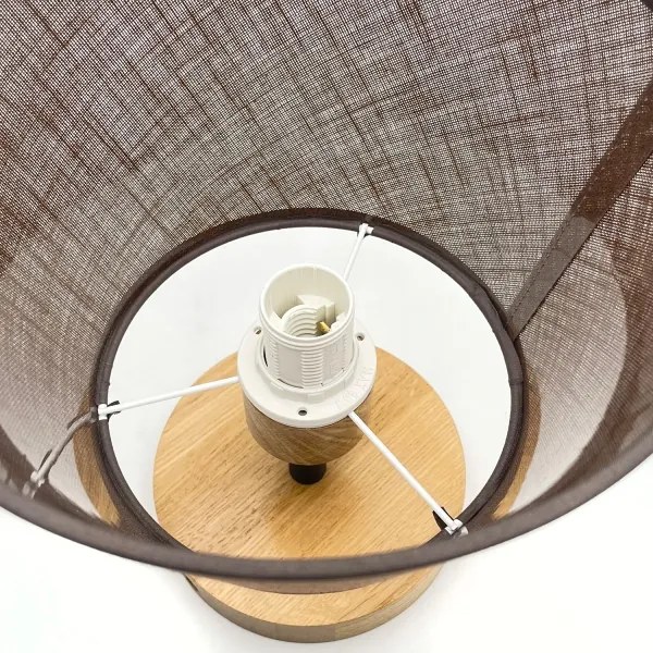 Brilagi - LED  Felületre szerelhető csillár  ANTHONY 1xE14/60W/230V tölgy/barna