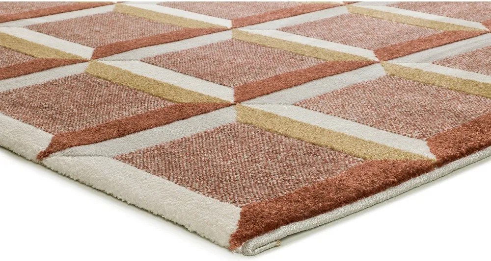 Terrakotta színű szőnyeg 200x290 cm Amara – Universal