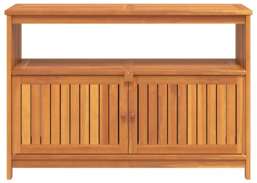 tömör akácfa kerti tálalóasztal 110 x 35 x 75 cm