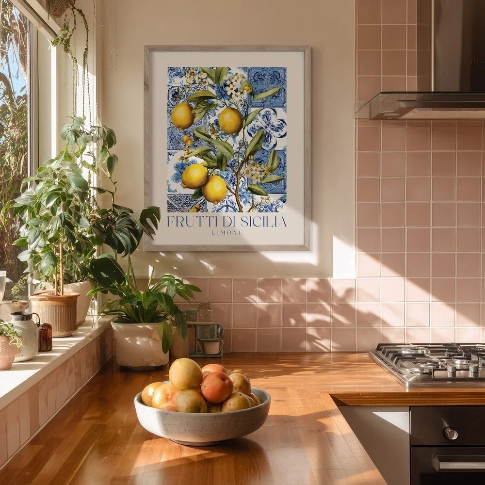 Nyomtatott keretezett kép 40x50 cm Sicilia – Styler