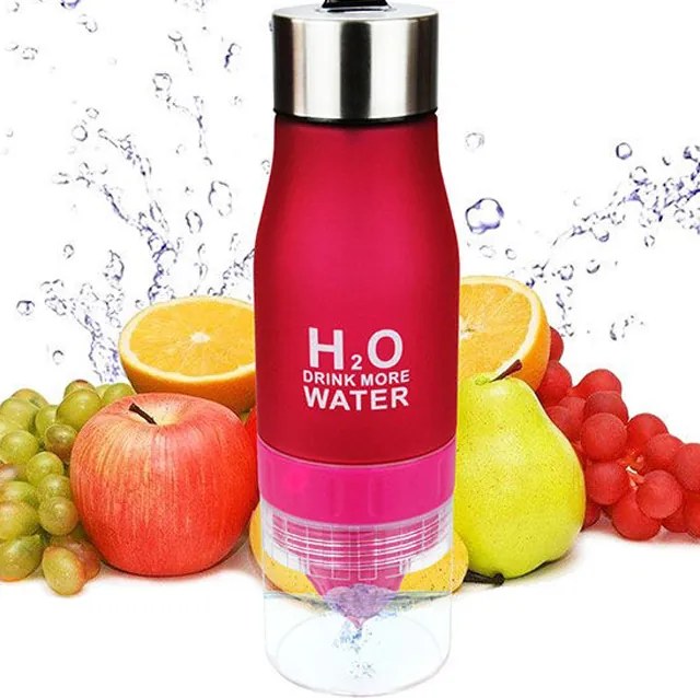 Kulacs 650ml-es facsaróval Edzőtermi Futáshoz Rózsaszín Szín