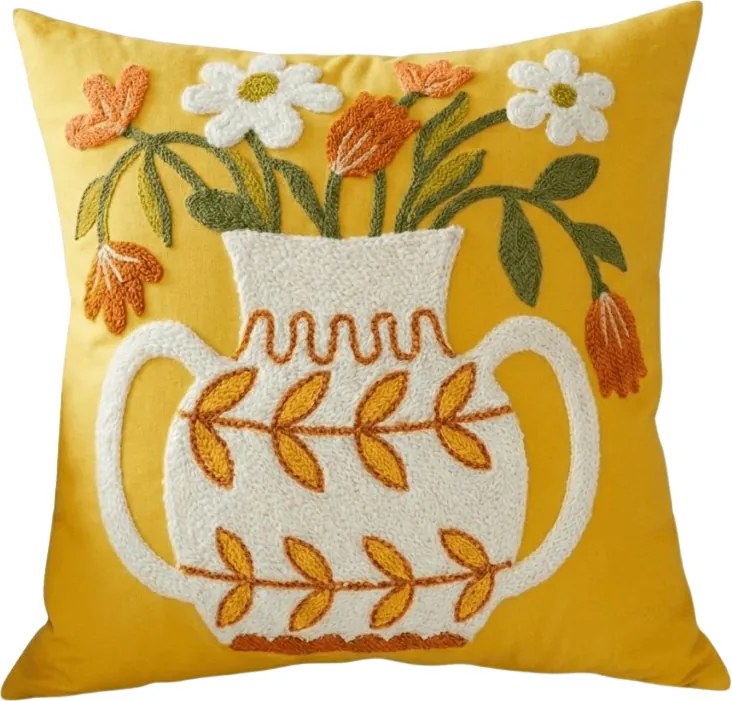 Párnahuzat VAZONIE 45x45 cm, sárga