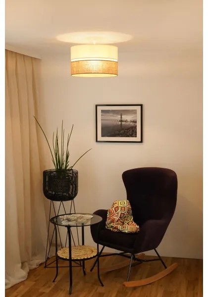 Brilagi - ROYAL YUTE mennyezeti lámpa 1xE27/15W/230V, 40 cm, bézs/krém