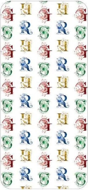 Harry Potter Initials gumis lepedő 90x200 cm