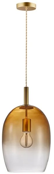 Nordlux - UMA kábelen függő lámpa 1xE27/40W/230V átm. 23 cm barna/füstszínű