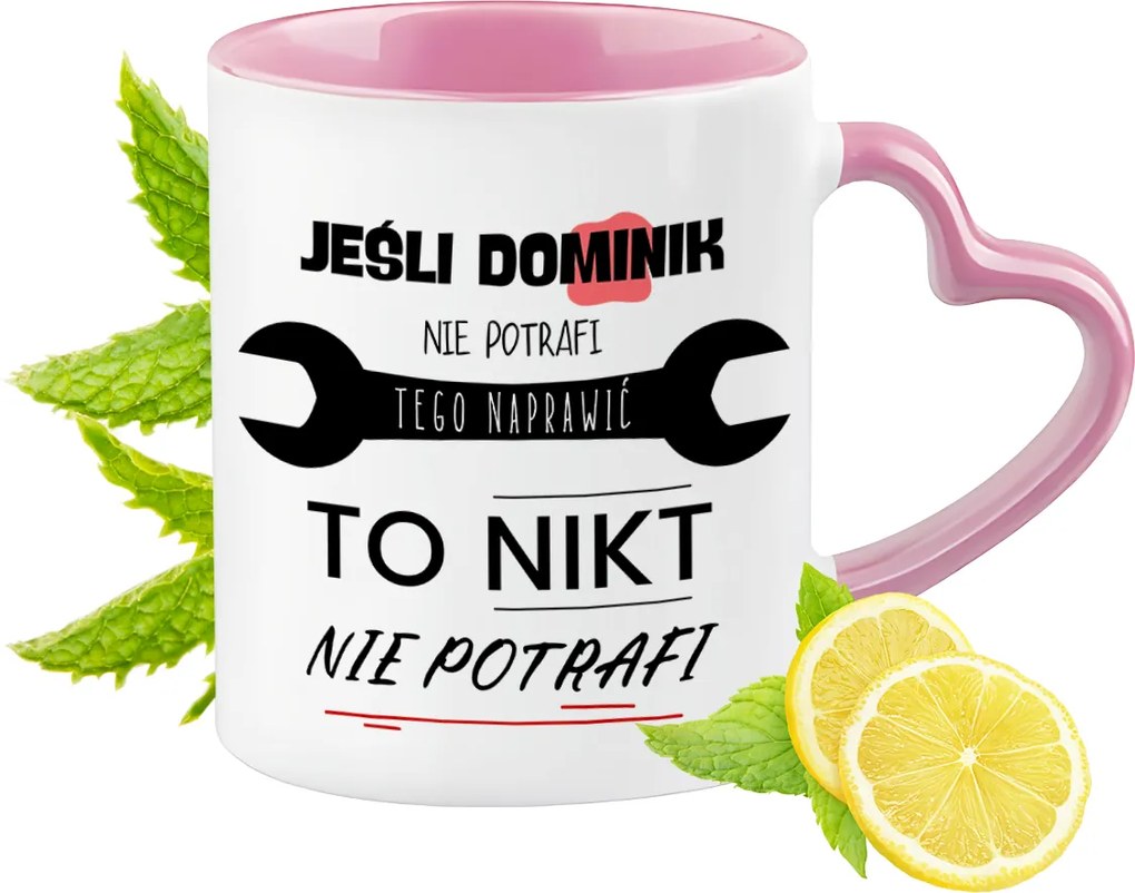 Dominik Bögre Rózsaszín Szív Alakú Füllel Kávé Ajándék