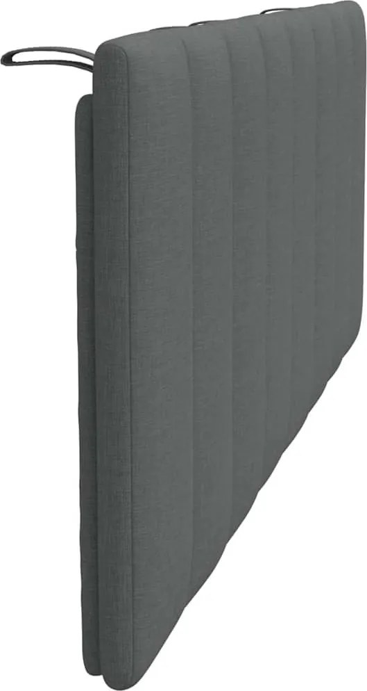 sötétszürke szövet fejtámla párna Hanko 120 cm