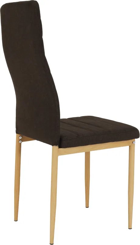 Szék, sötétbarna szövet/bükk, COLETA NOVA