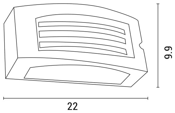 Kültéri fali lámpa 1xE27/10W/230V IP54 fekete
