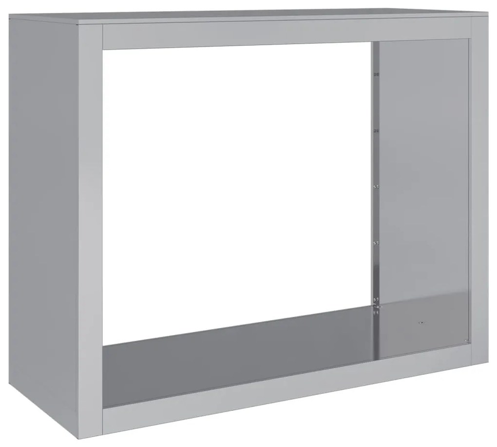 horganyzott acél tűzifatároló 100 x 40 x 80 cm
