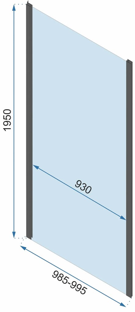 Sarok zuhanykabin Rapid Slide