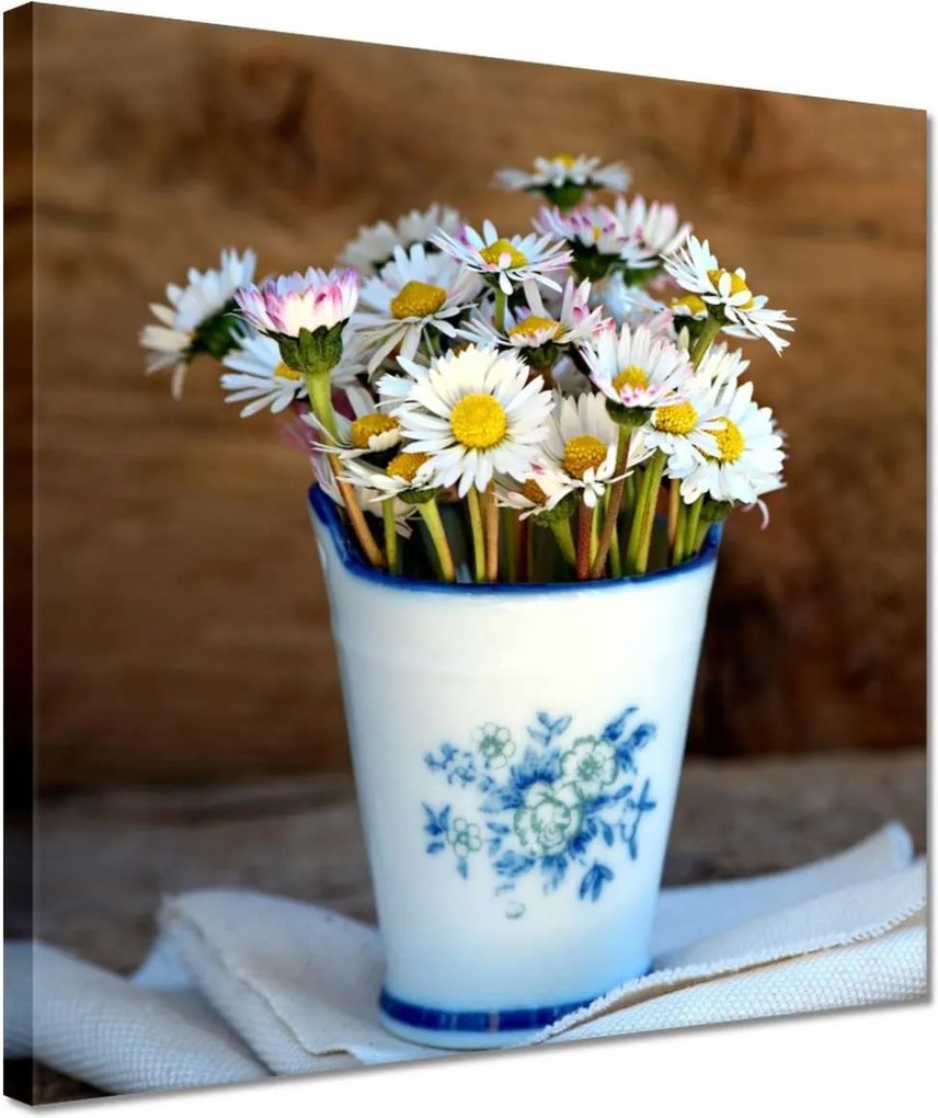 Vászonkép 30x30 Reggeli margaréták