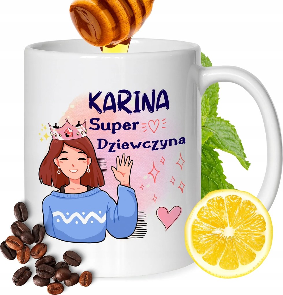 Bögre Karina Barátnőknek Ajándék Nyomtatott Fehér 330ml