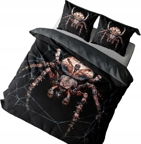 Ágyneműhuzat Pókháló Ifjúsági Ágyneműhuzat 3D Madár Tarantula 160x200