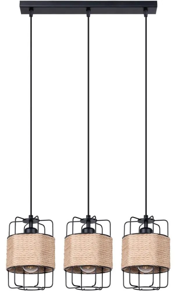 Sollux SL.1301 - Csillár zsinóron GIZUR 3xE27/15W/230V