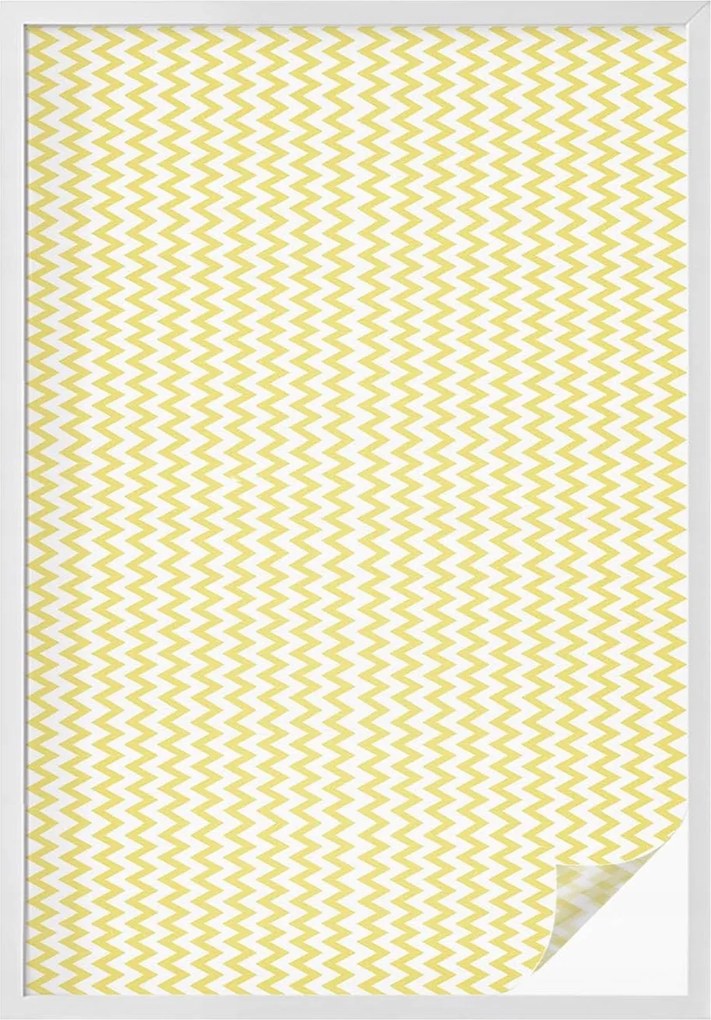 Ablakfólia Öntapadós Adatvédelem Sárga cikk-cakk 100x146 cm