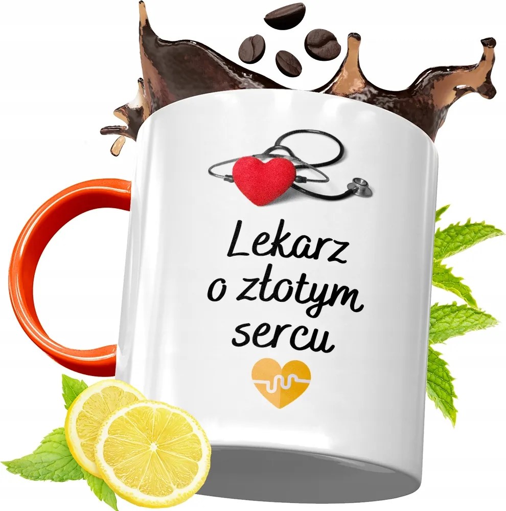 Narancssárga Bögre Doktornak Tökéletes Ajándék fényképes nyomtatással