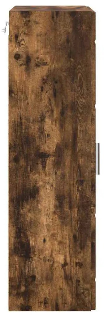 Fali szekrény polcokkal Füstölt tölgy 55 x 29 x 100 cm Faanyag