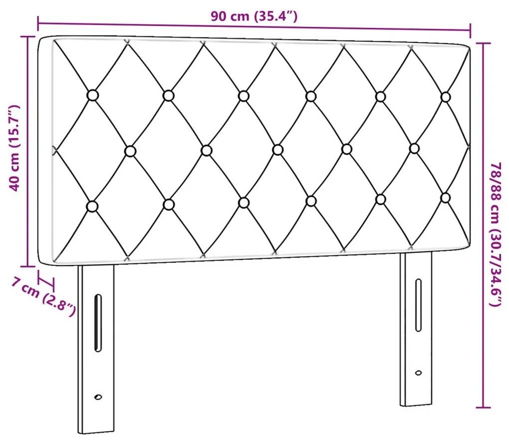 Fejtámla Kristálygombos Rózsaszín 90 cm Párna