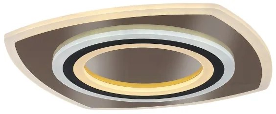 Rabalux 71317-LED fényerőszabályozható mennyezeti lámpatest TANELI 60W/230V 3000/4000/6000K króm/fekete + távirányító