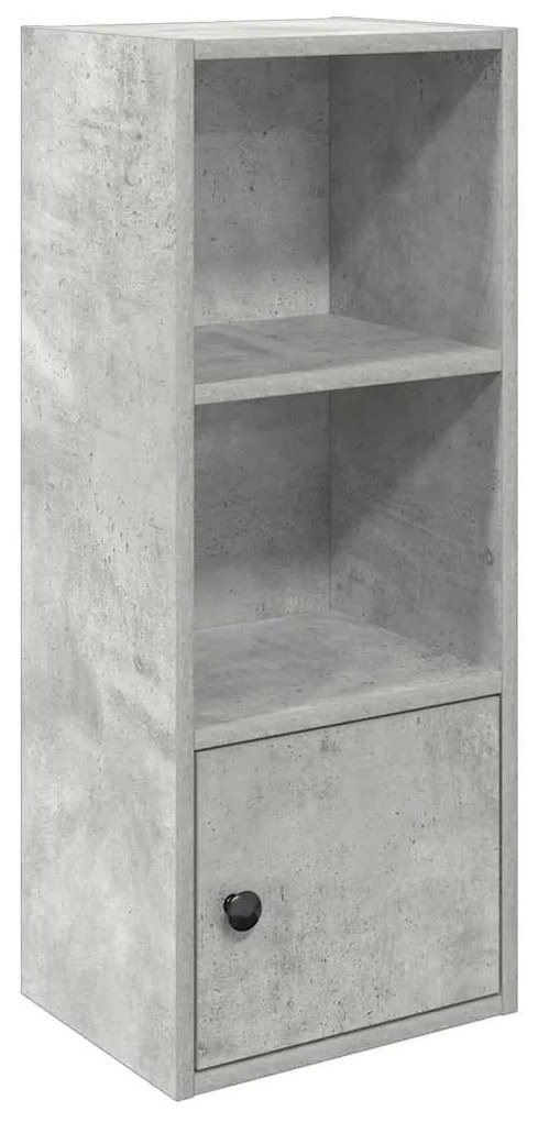betonszürke szerelt fa könyvespolc 31x24x77 cm