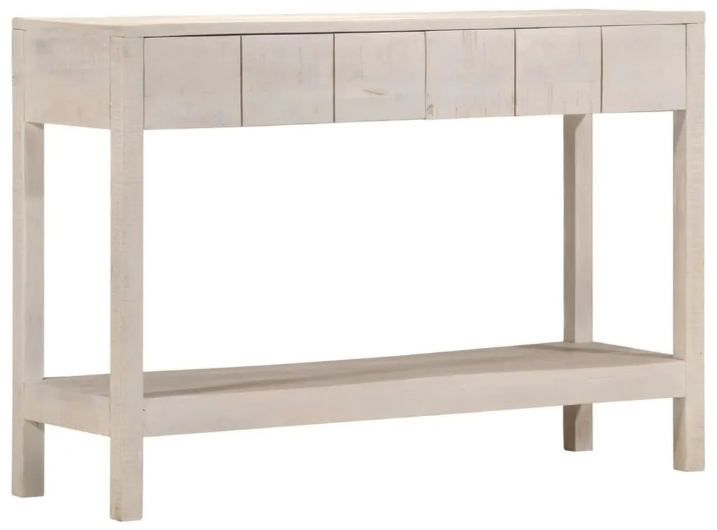 fehér tömör mangófa tálalóasztal 110 x 35 x 75 cm