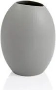 Kerámia virágváza szürke, magasság 17 cm