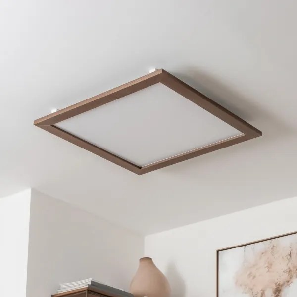 Brilagi - LED Mennyezeti lámpa SLIMFRAME WOOD LED/58W/230V 64x64 cm sötét barna