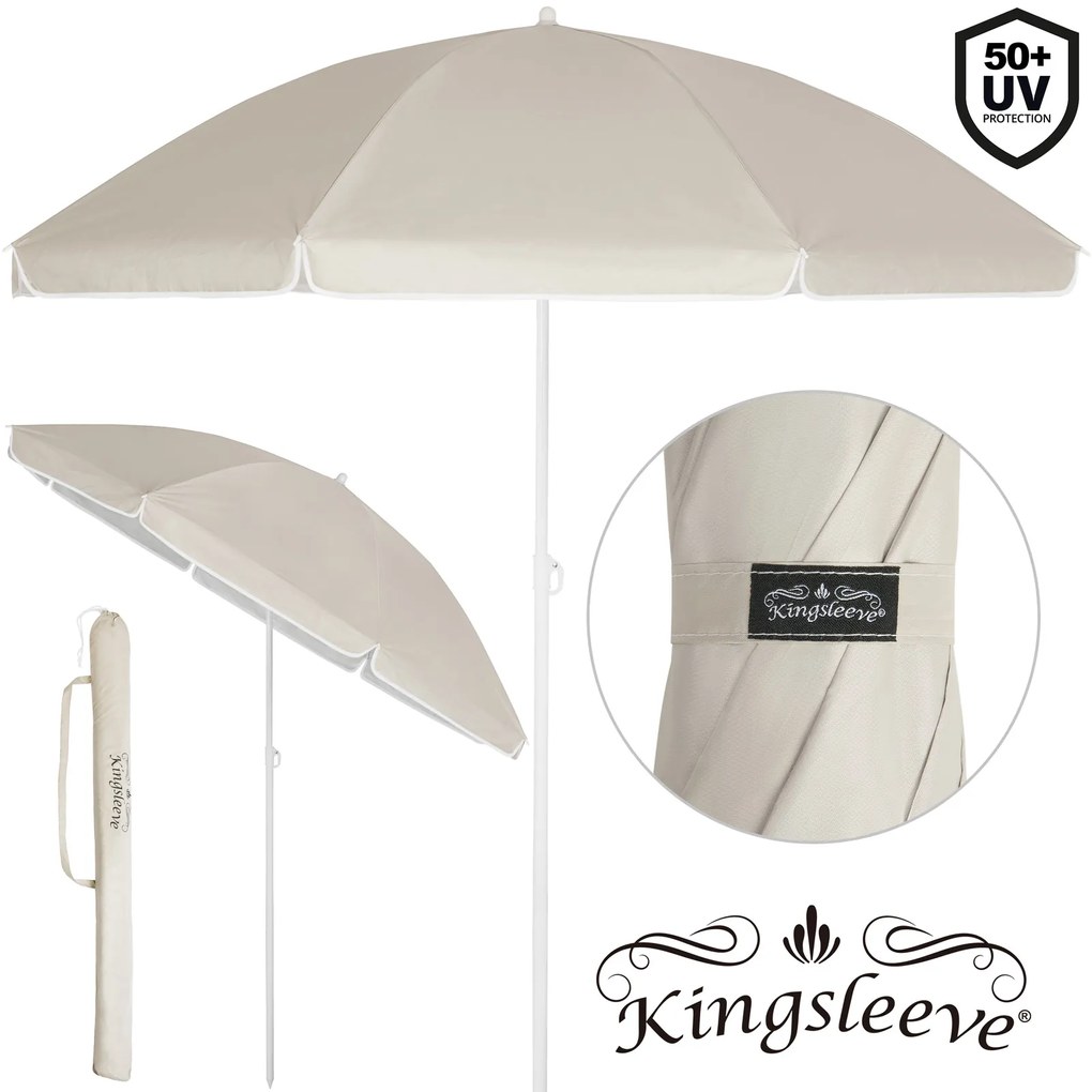 Kingsleeve® Cyprus kerti napernyő 180 cm - bézs