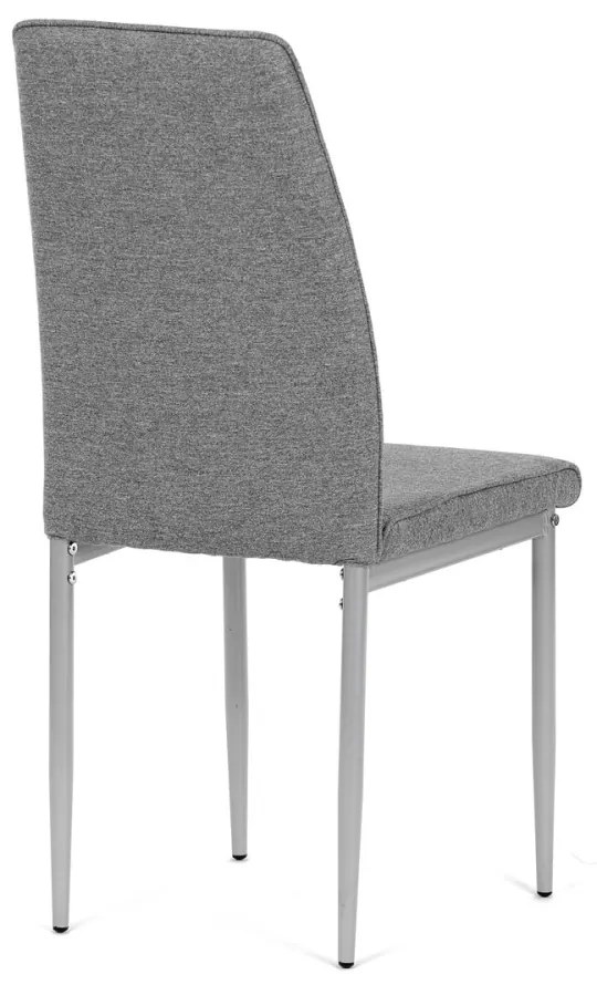 Szürke Szövet Étkezőszék Szürke Fém Lábakka DCL-379