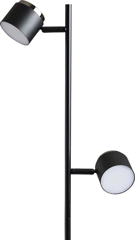 RENDL NOVA II stojanová černá chrom/mléčný akryl 230V LED 2x3.5W 3000K