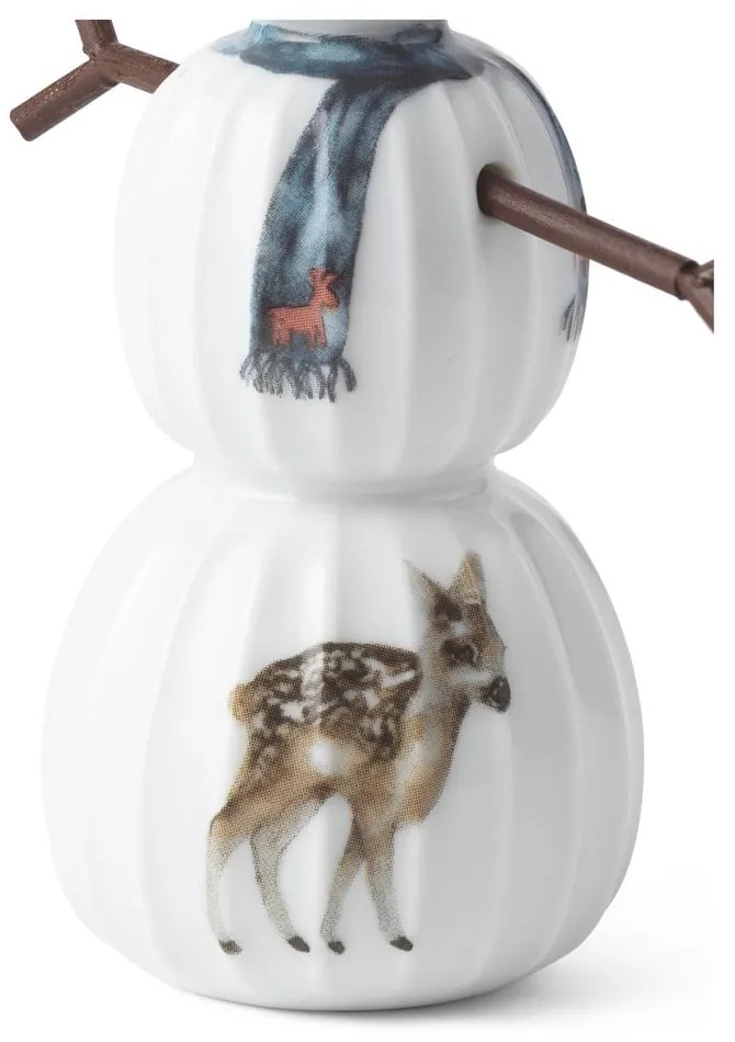 Porcelán karácsonyi figura (magasság 11,5 cm) Hammershøi Snowman – Kähler Design