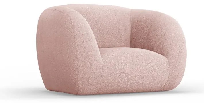 Világos rózsaszín buklé fotel Essen – Cosmopolitan Design