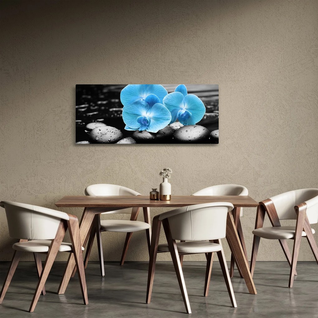 Kép - Kék orchidea (120x50 cm)