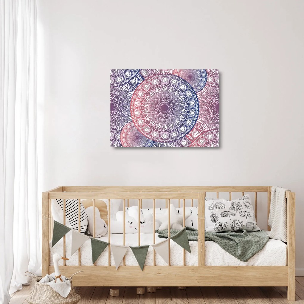 Mandala kép (üvegen) (70x50 cm)