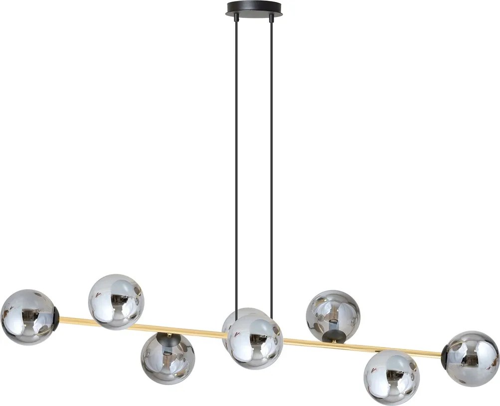 Emibig modern függeszték gravity fekete grafit arany emi1237/8