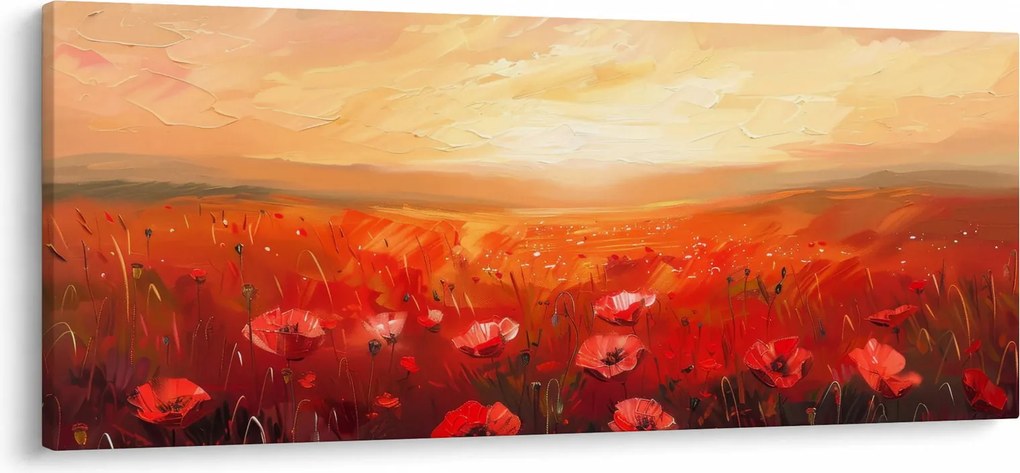 Kép - Mező pipacsok (120x50 cm)