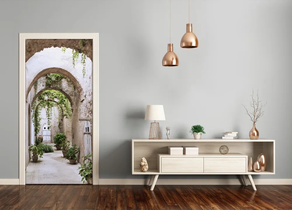 Ajtó tapéta Arcade a vár 75x205 cm
