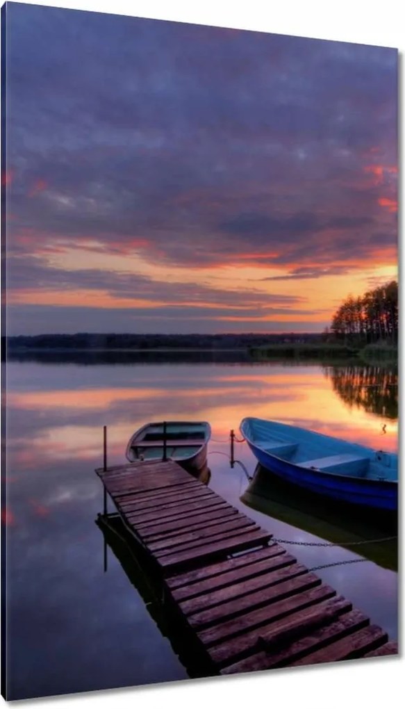 Vászonkép 80x120 Híd a tavon