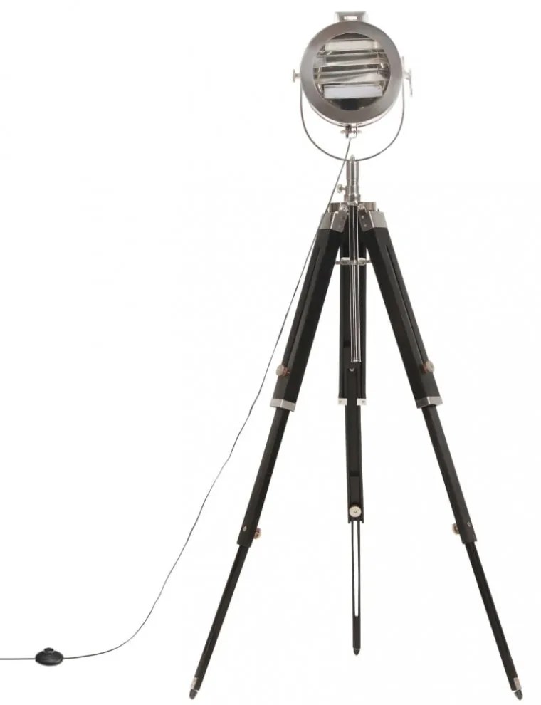 vidaXL háromlábú tömör mangófa állólámpa 165 cm