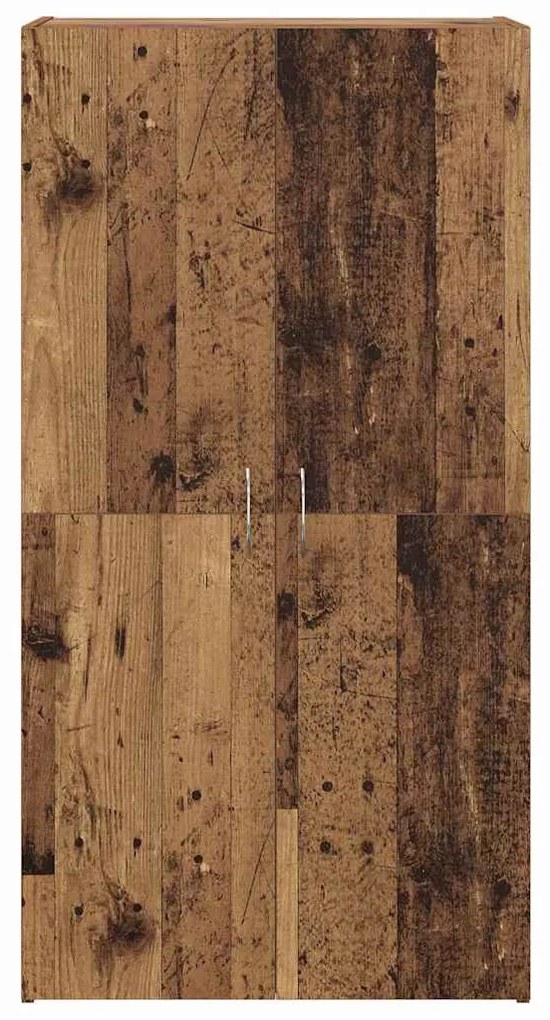 Irodai szekrény polcokkal Régi fa 60 x 32 x 115 cm Faanyag
